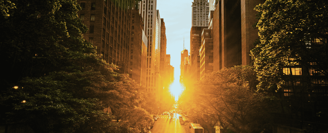 sunset nyc street