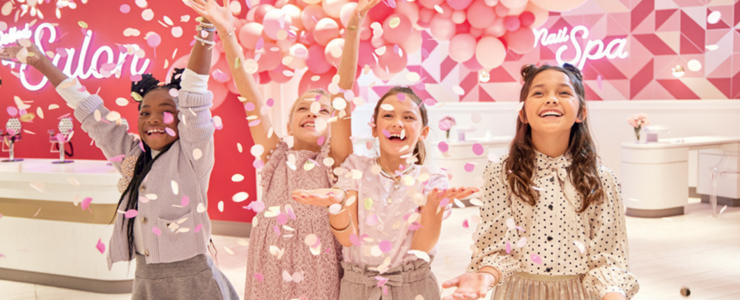 American girls celebrating.